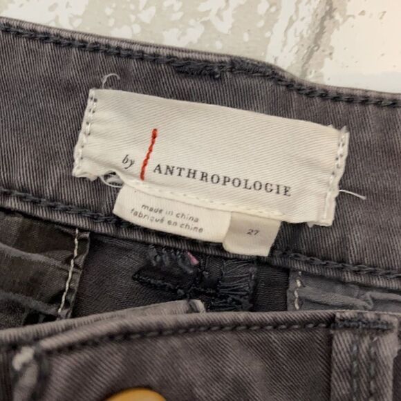 Anthropologie Relaxed Chino Shorts Gray 27 - Picture 5 of 6